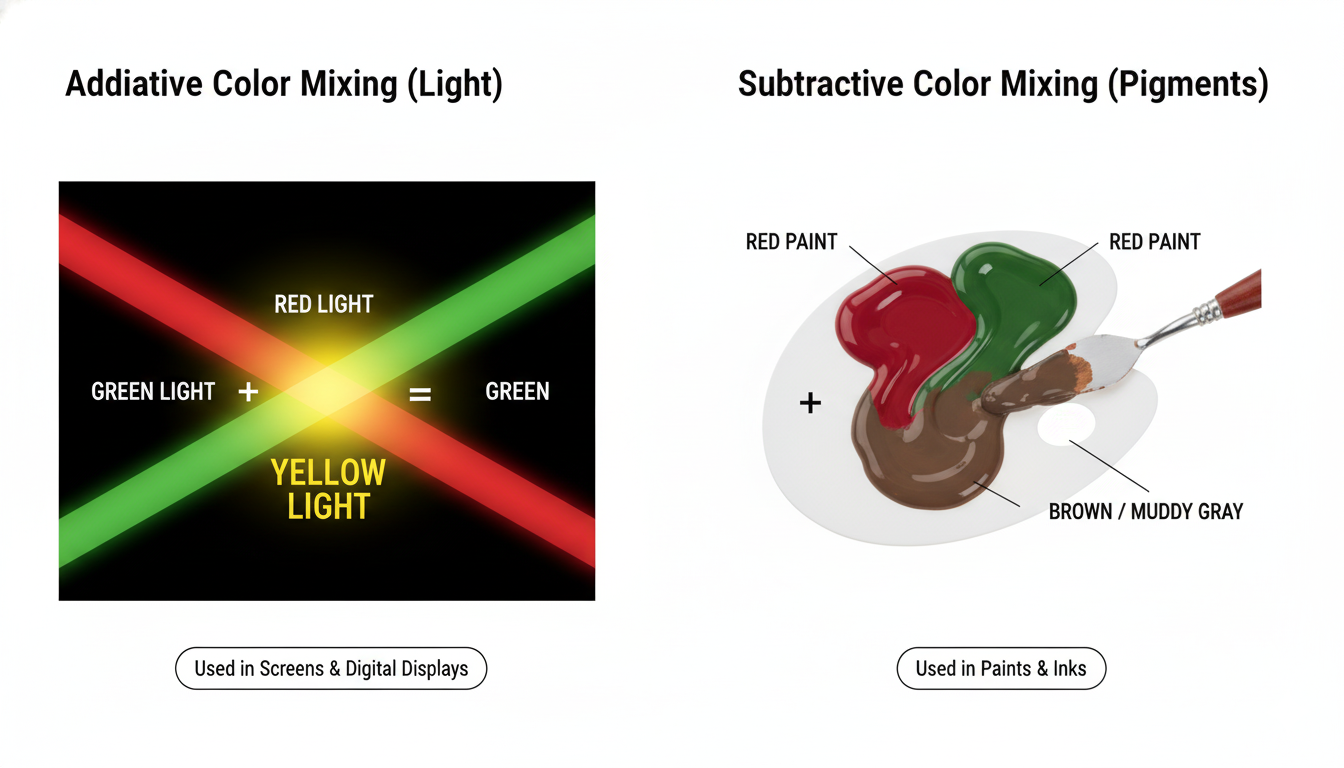 What Color Does Red and Green Make? – Full Guide