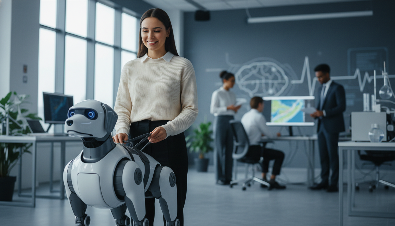 Navigate with Confidence: Binghamton's Talking Robotic Guide Dog